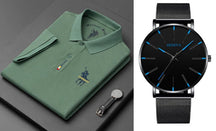 Original Korean Embroidered Polo Shirt (You Get A Minimalist Watch)